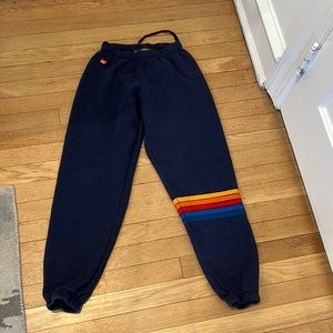 Aviator Nation Rainbow Stitch Sweatpants